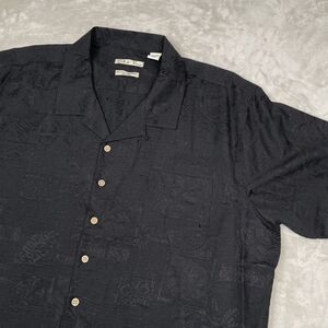 Batik Bay Shirt Mens 3XB BIG Hawaiian Camp Loop Collar Silk Floral Tiki Aloha